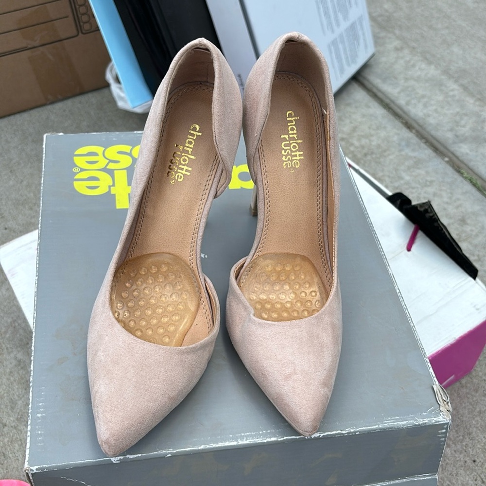 Pinkish beige heels